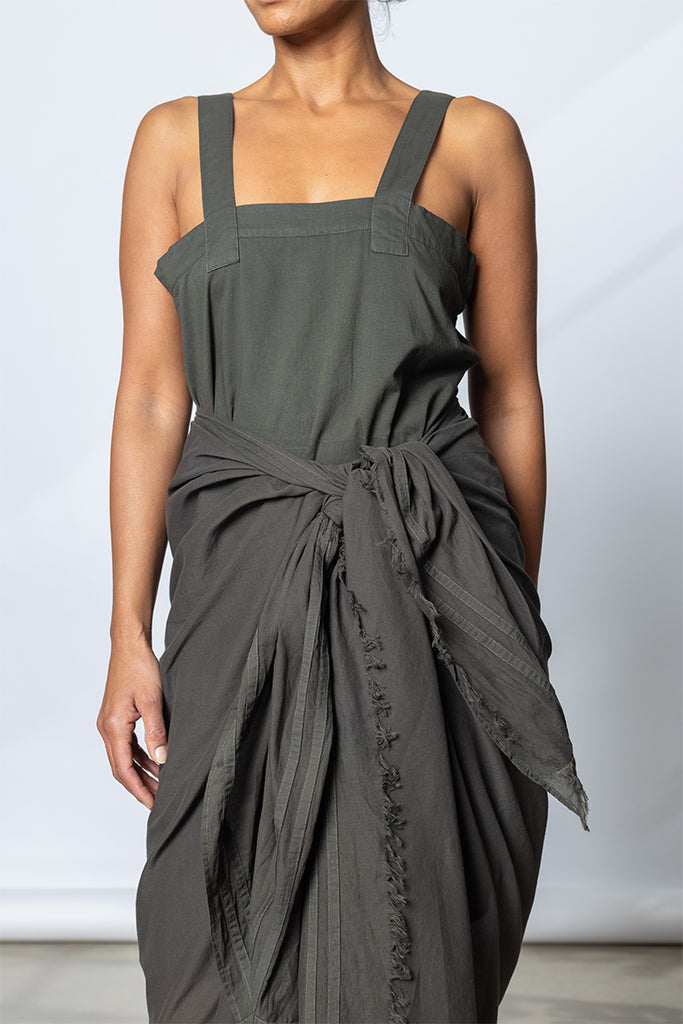 Garment Dyed Sarong - Dark Olive Green