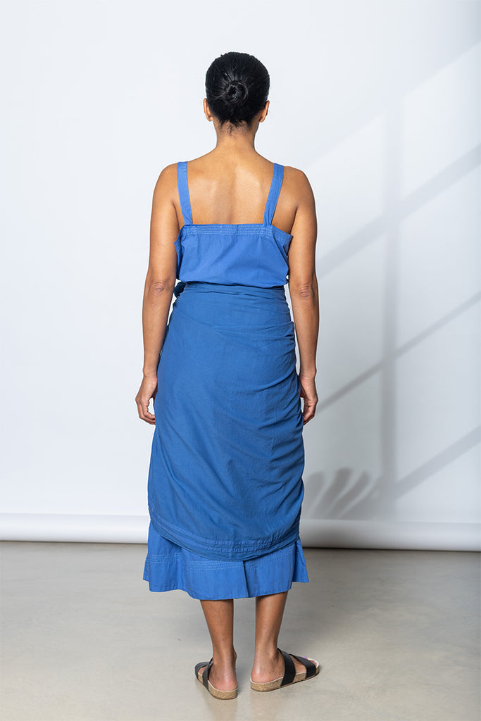 Garment Dyed Sarong - Dutch Blue