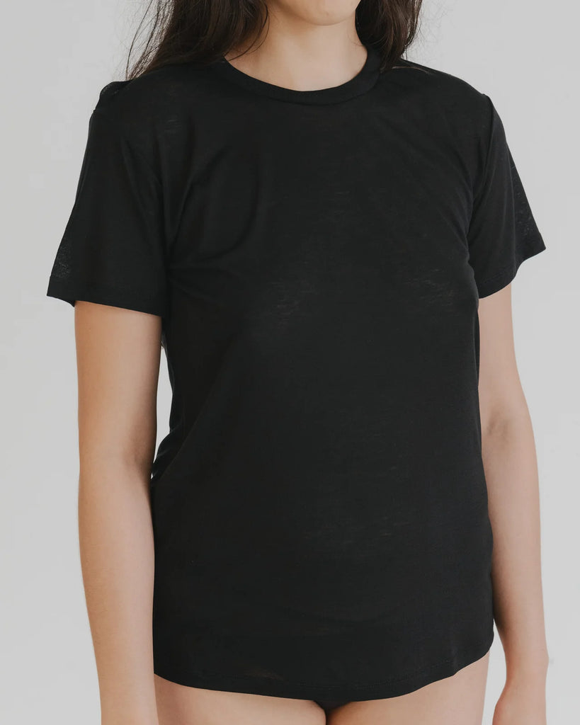 Bamboo Jersey T-Shirt - Black