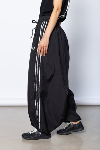 Three Stripes Wide Pants - Black