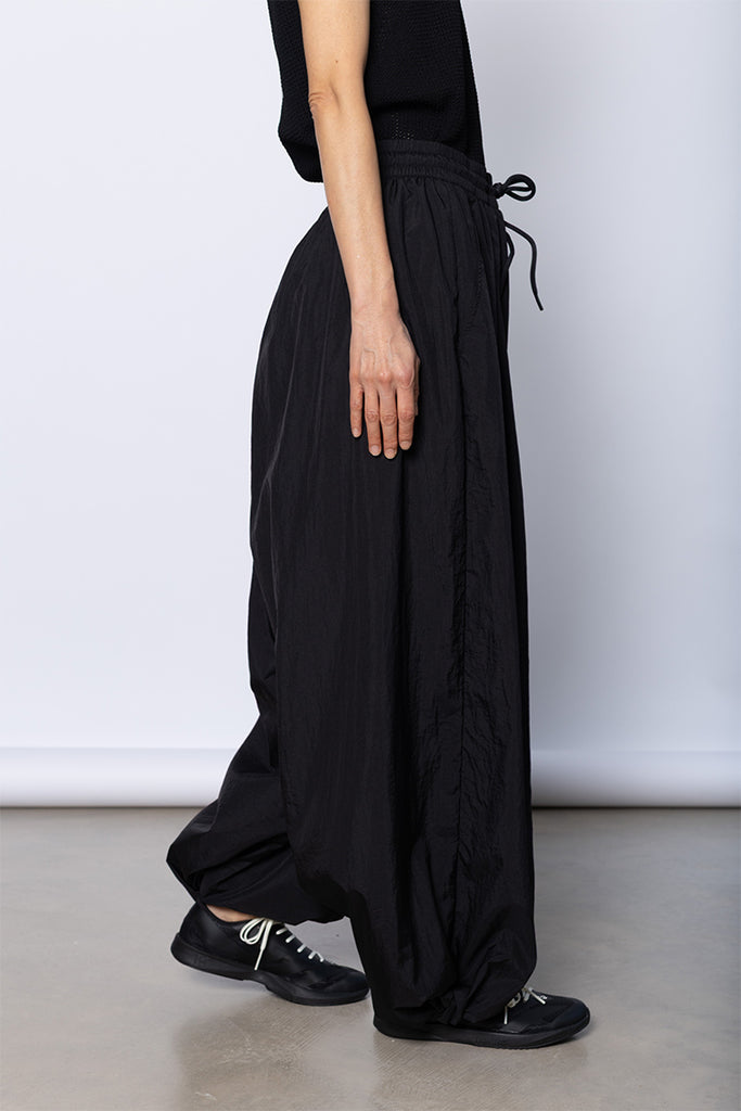 Three Stripes Wide Pants - Black