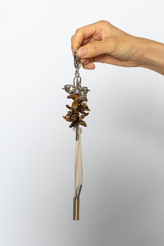Tiger Eye Bag Brooch