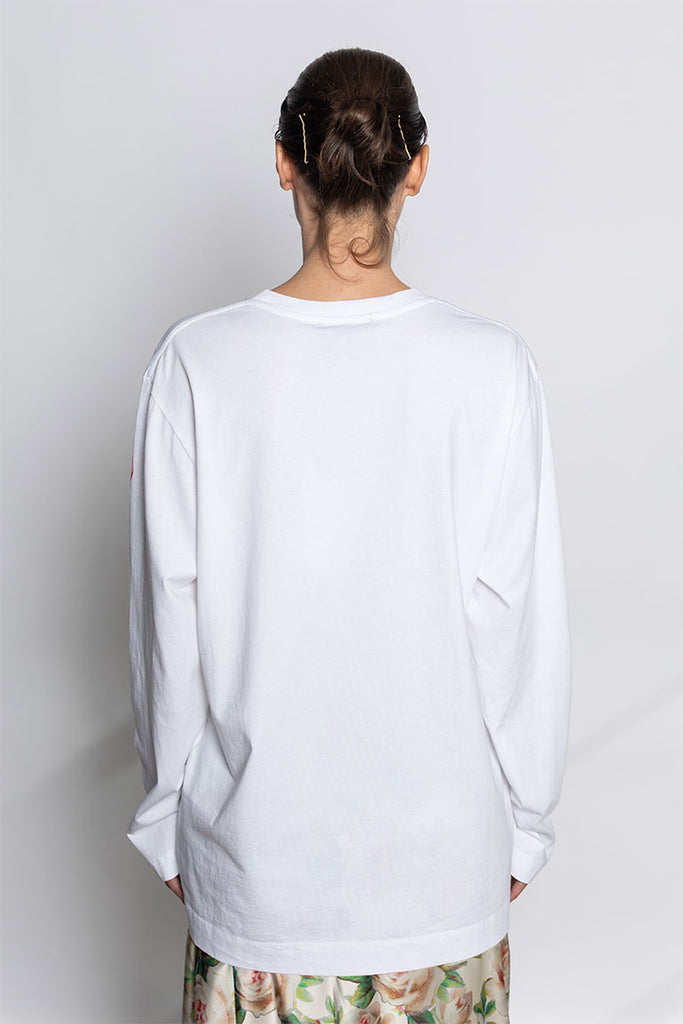 Tortoise & Hare Logo Print T-Shirt - White