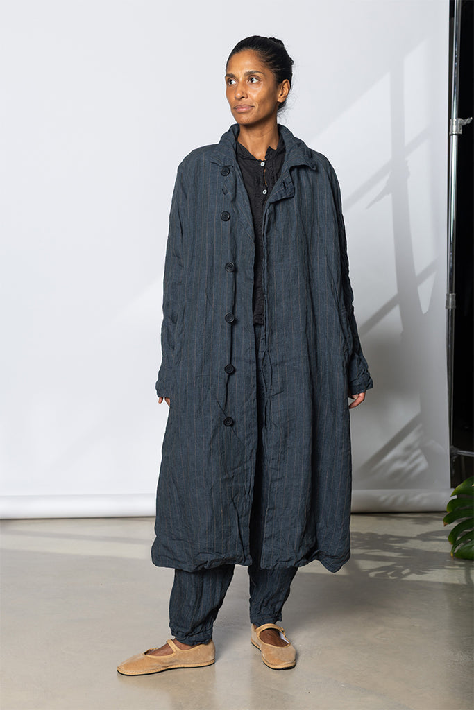 Tundra Coat - Linen Stripe
