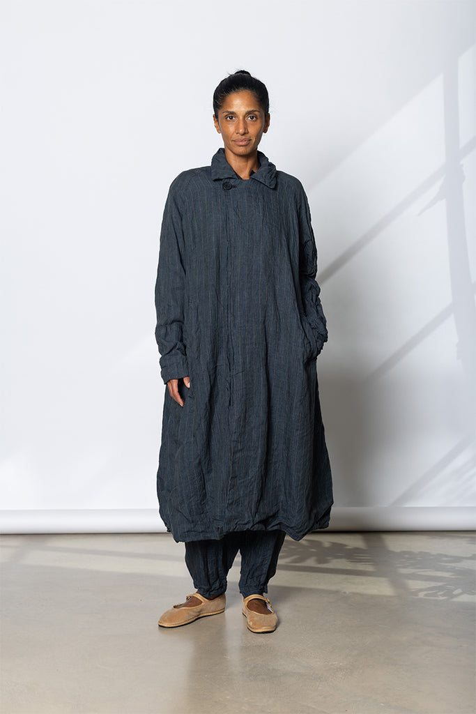 Tundra Coat - Linen Stripe