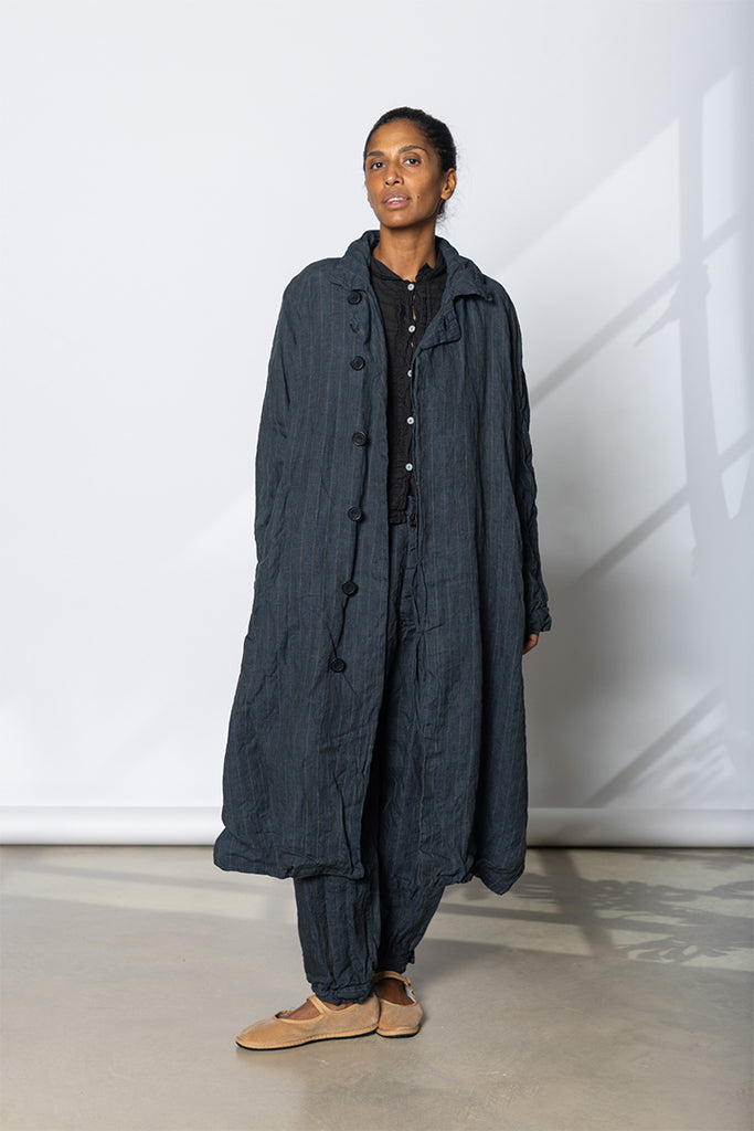 Tundra Coat - Linen Stripe