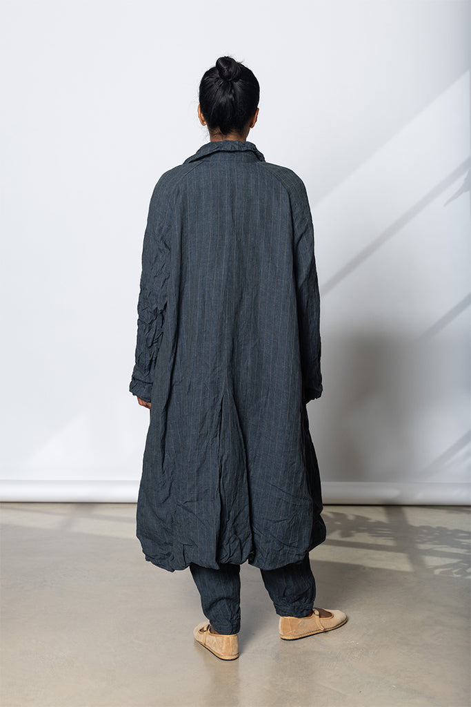 Tundra Coat - Linen Stripe