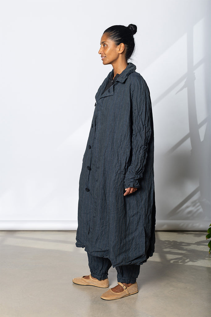 Tundra Coat - Linen Stripe