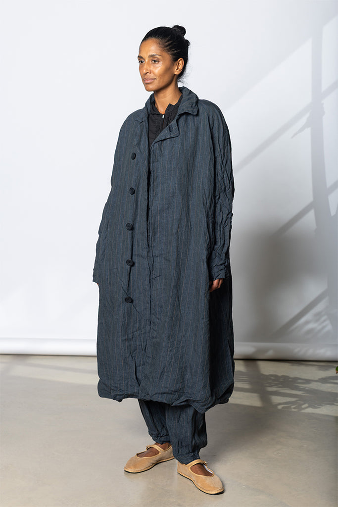 Tundra Coat - Linen Stripe