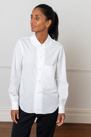 Twin Pocket Blouse - White