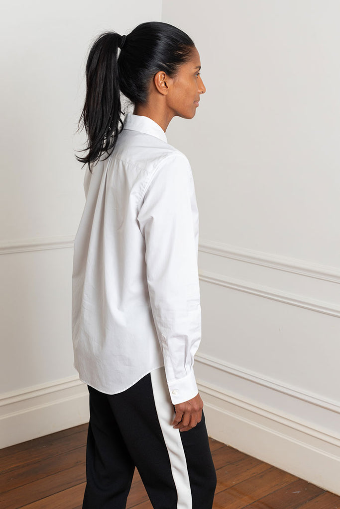 Twin Pocket Blouse - White