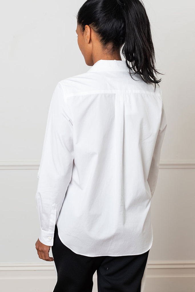 Twin Pocket Blouse - White