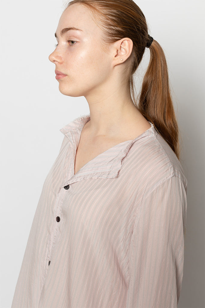 U Collarless A-Line Dress - Pink