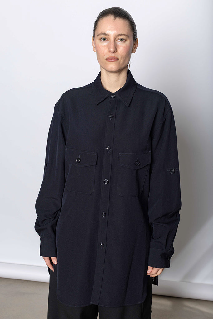 U Military Shirt - Navy