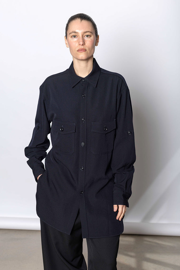 U Military Shirt - Navy