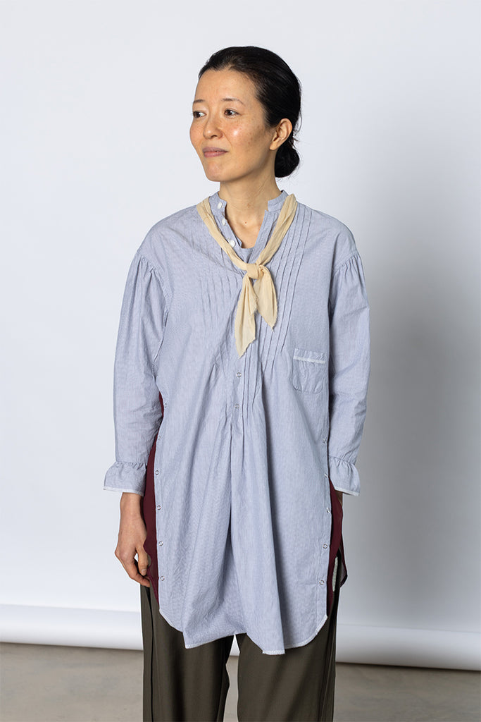 Scarf Detailed Shirt - Blue