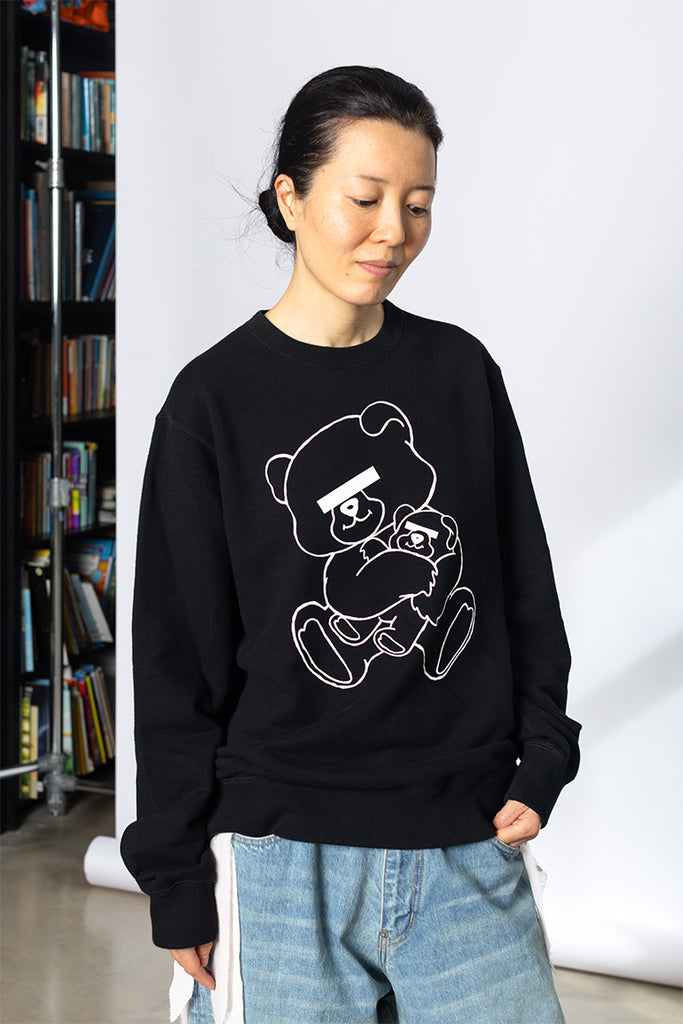 Undercover Teddy Bear Print Sweatshirt - Black