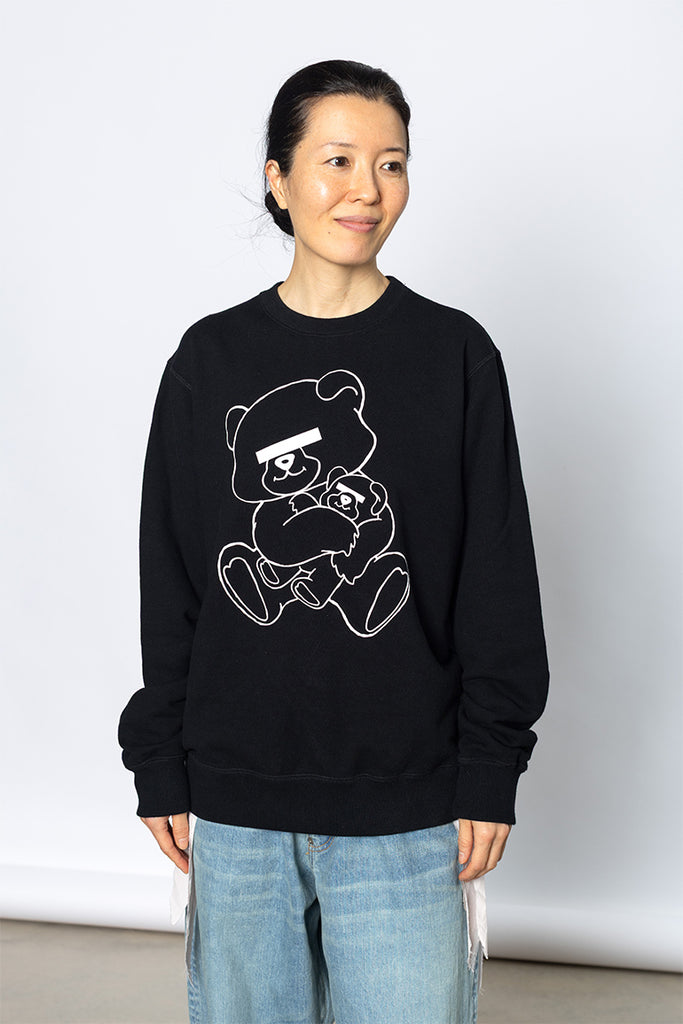 Undercover Teddy Bear Print Sweatshirt - Black