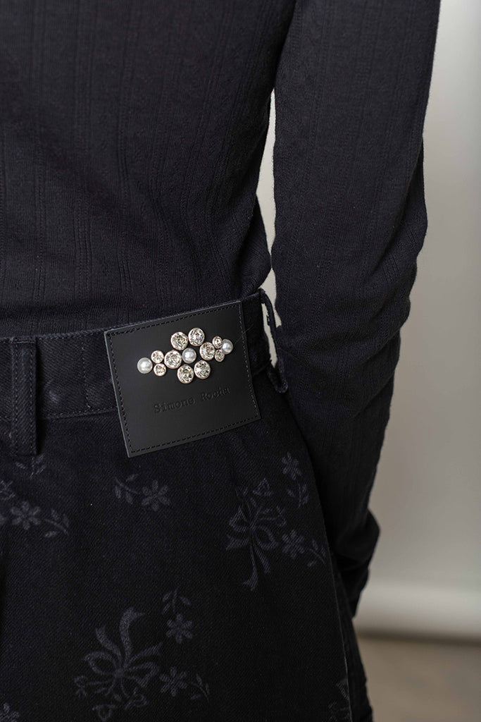 Utility Hip Bustle Skirt - Black