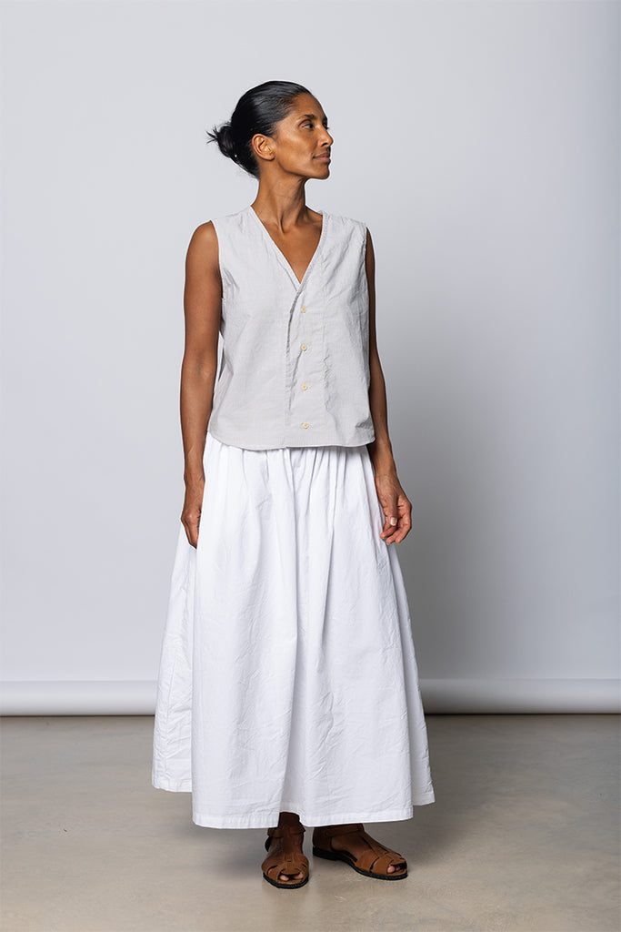 Victor Vest - Dusty Fine Stripe