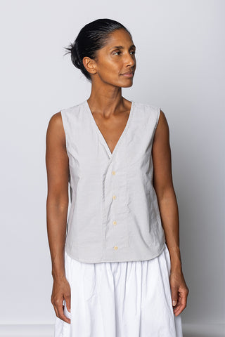 Victor Vest - Dusty Fine Stripe