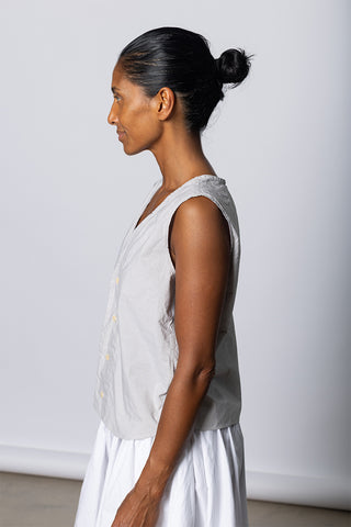 Victor Vest - Dusty Fine Stripe