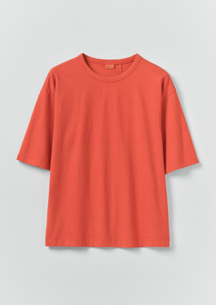 Short Sleeve Cotton Tee - Red Pitaya