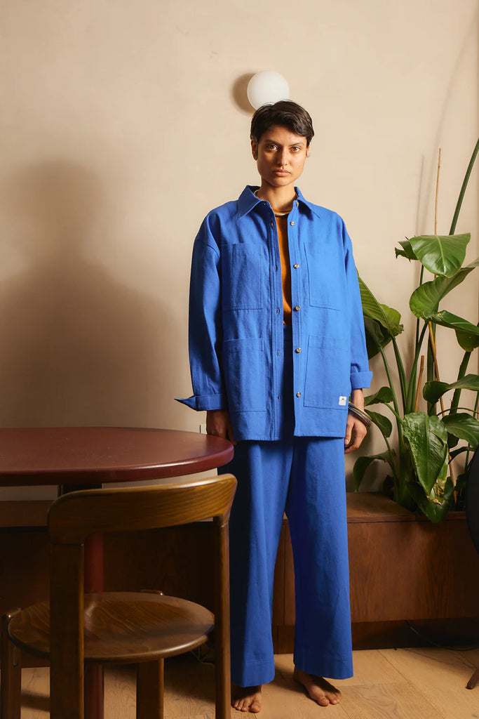 Wright Overshirt - Cobalt Blue