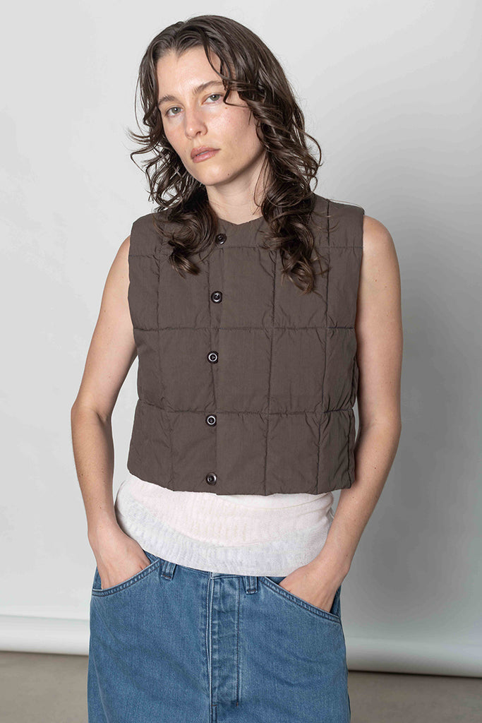 Wadded Gilet - Cacao