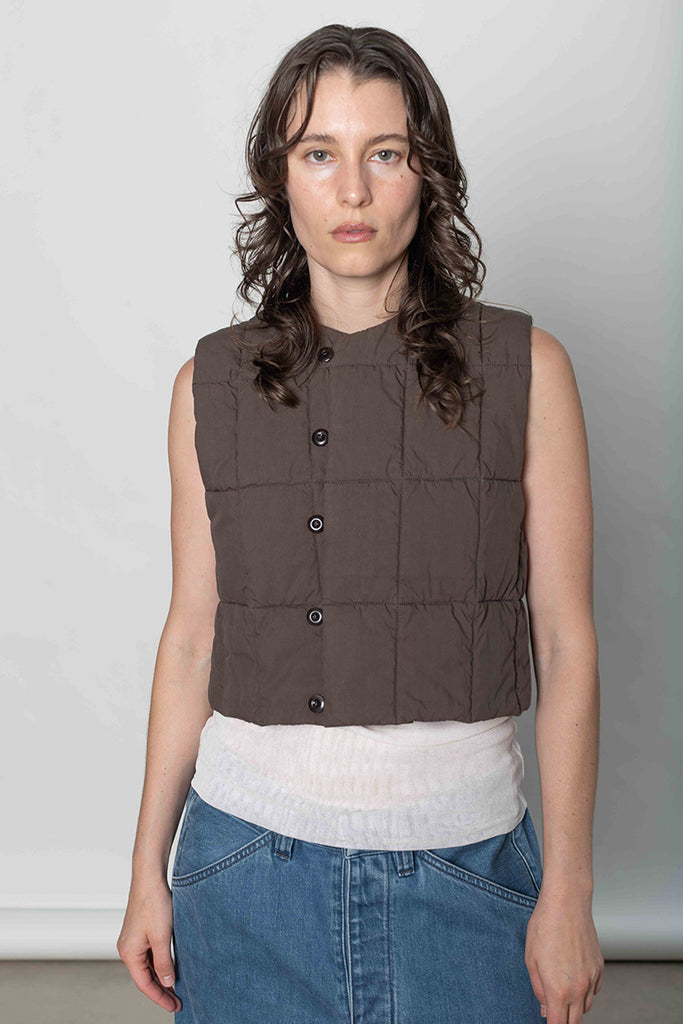 Wadded Gilet - Cacao