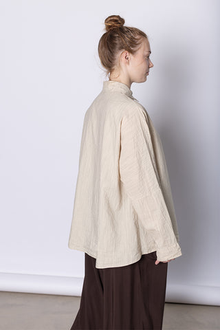 Waga Long Sleeve Shirt Wind Stripe - Natural
