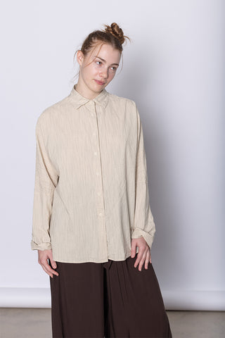 Waga Long Sleeve Shirt Wind Stripe - Natural