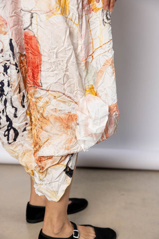Washed Silk Printed Dress - Mercato