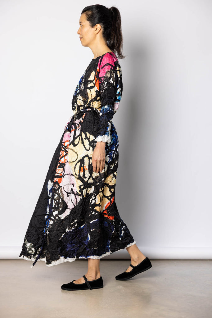Washed Silk Printed Skirt - Ginepro