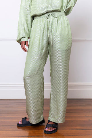 Wide Leg Lounge Pant - Sage