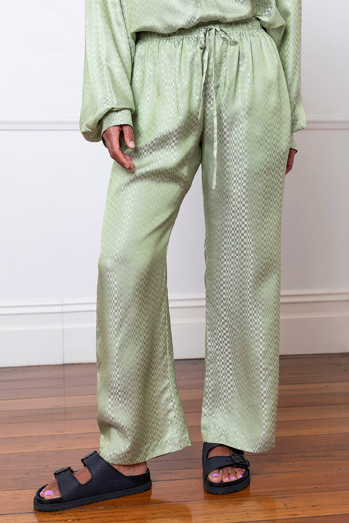 Wide Leg Lounge Pant - Sage