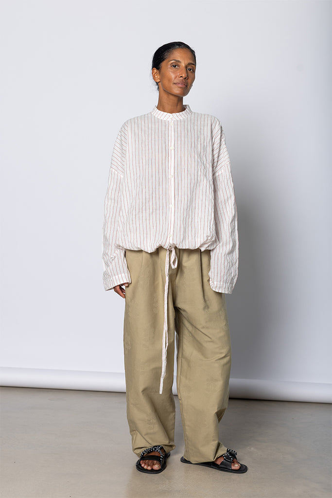 Wrap Shirt - White/Red