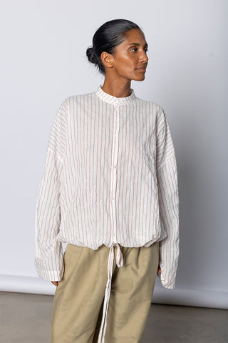 Wrap Shirt - White/Red