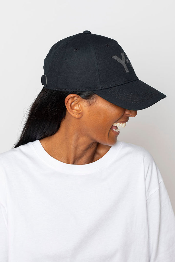 Y-3 Cotton Logo Cap - Black