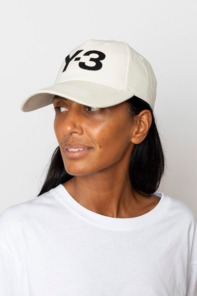 Y-3 Cotton Logo Cap - Talc