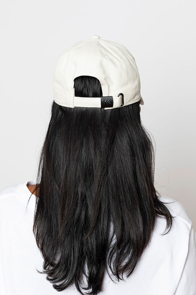 Y-3 Cotton Logo Cap - Talc