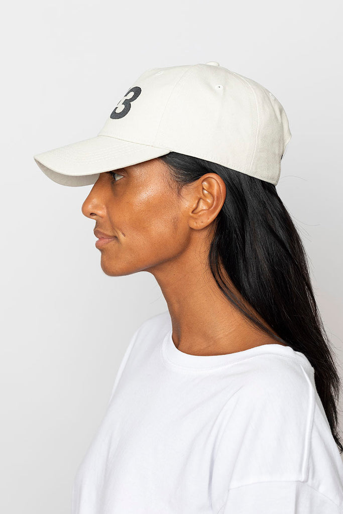 Y-3 Cotton Logo Cap - Talc