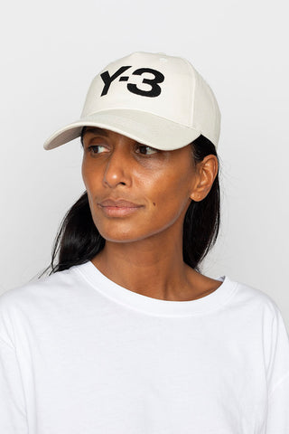 Y-3 Cotton Logo Cap - Talc