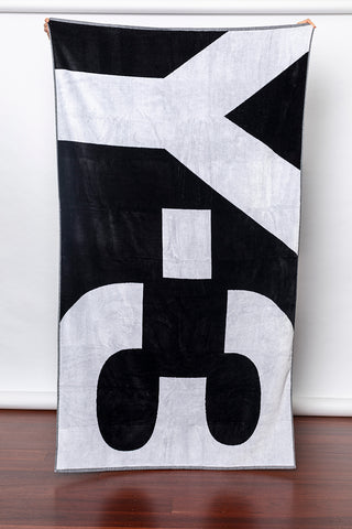 Y-3 Beach Towel - Black/White