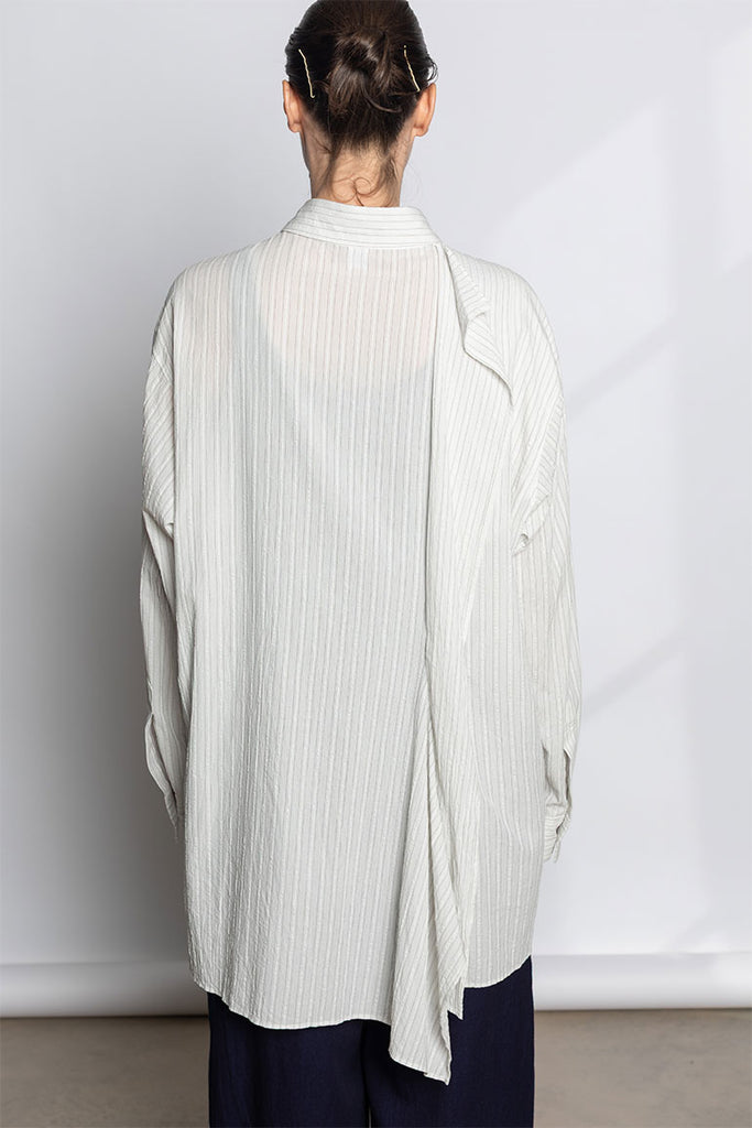 Y Back Side Cloth Shirt - Off White