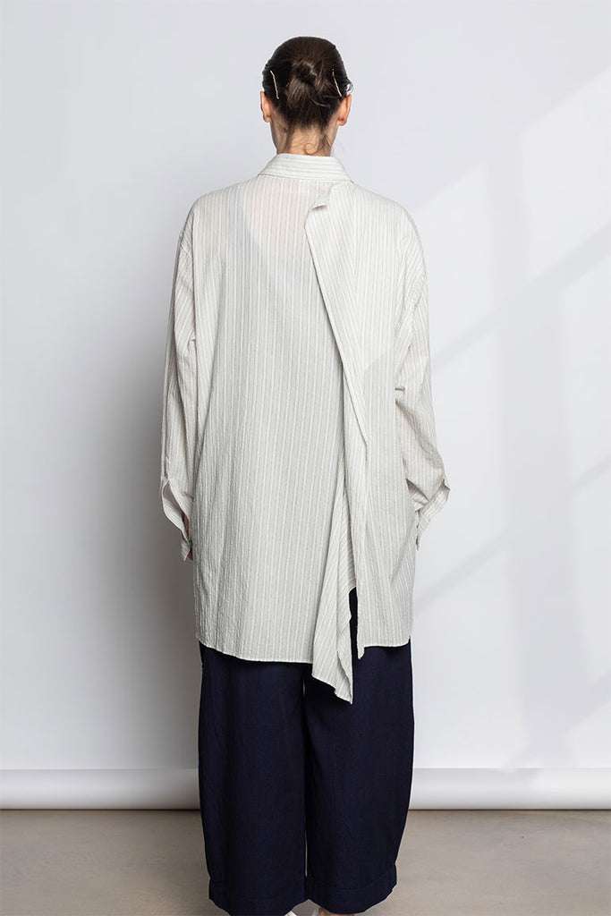 Y Back Side Cloth Shirt - Off White