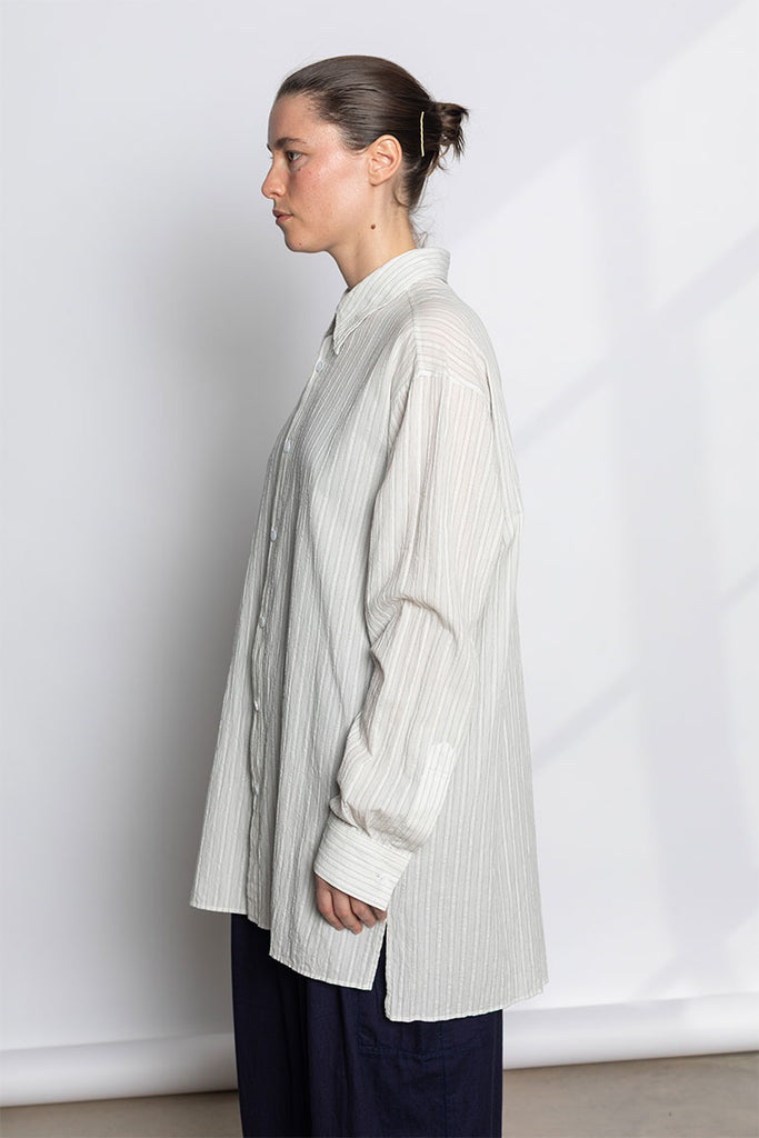 Y Back Side Cloth Shirt - Off White
