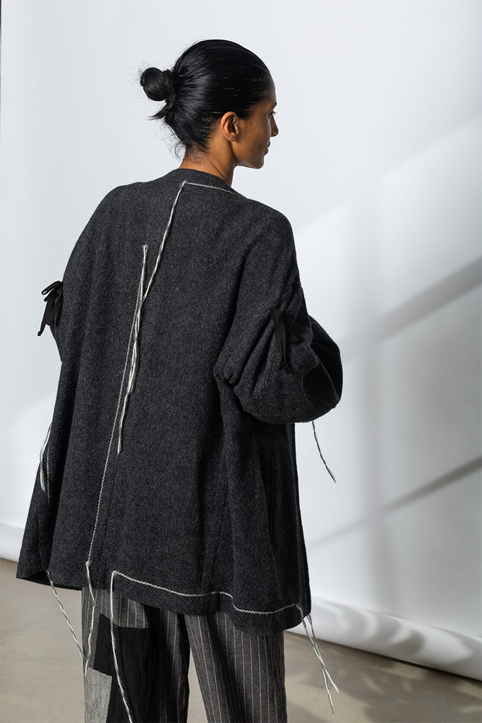 Drop Sleeve Jacket - Grey
