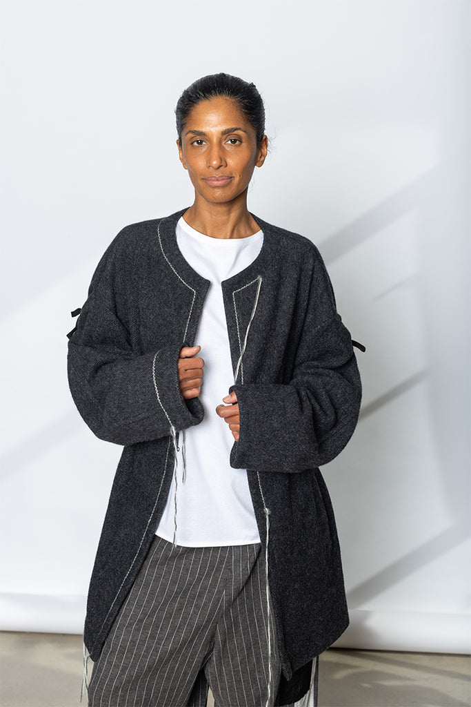 Drop Sleeve Jacket - Grey