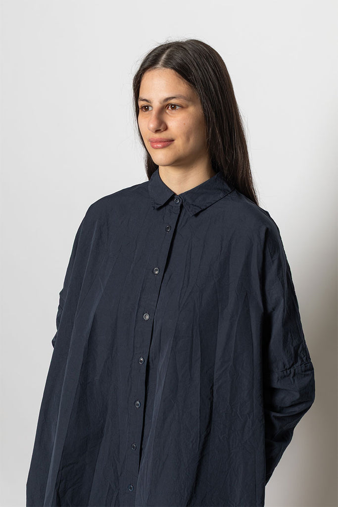Yuri Shirt Dress - Navy